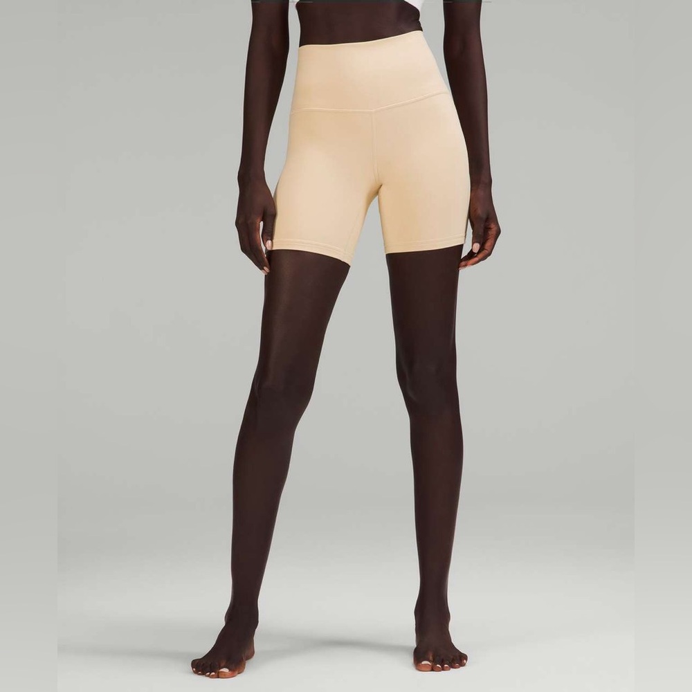 lululemon athletica High-Rise Bike Shorts in Pale Yellow